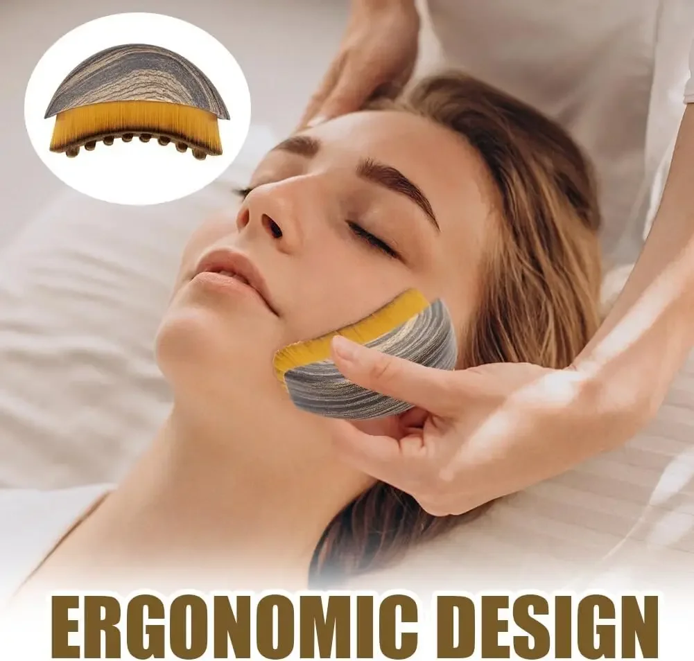 Lymphatic Contour Face Brush,Chin &Jawline Sculpting,Drainage Massager for Face,Ergonomically Designed to Fit The Skin Precisely - Billede 4