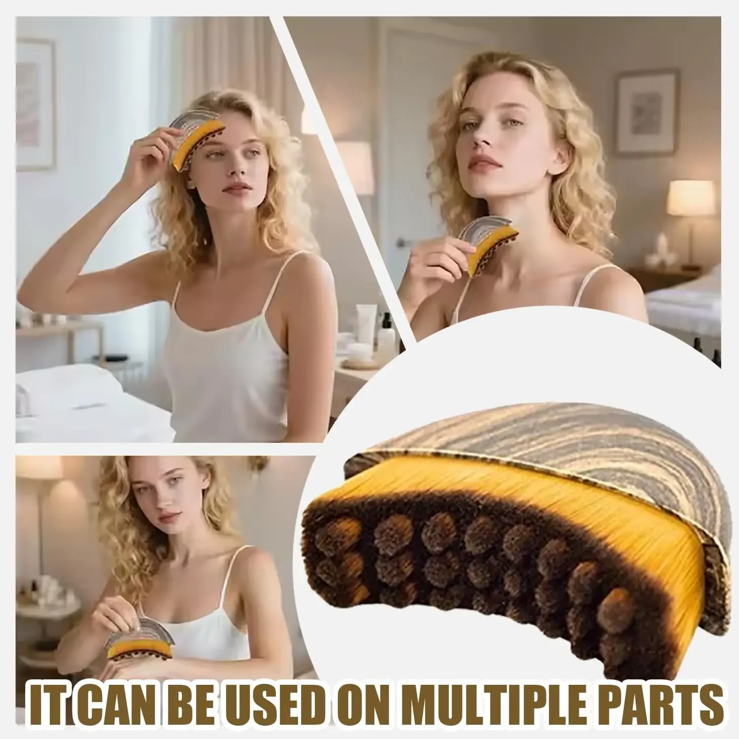 Lymphatic Contour Face Brush,Chin &Jawline Sculpting,Drainage Massager for Face,Ergonomically Designed to Fit The Skin Precisely - Billede 5
